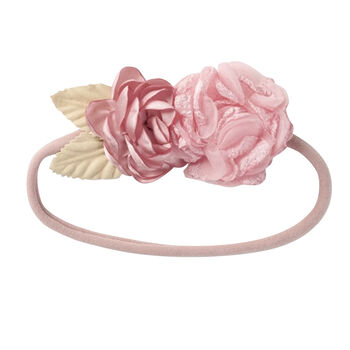 Girls Pink Flower Headband