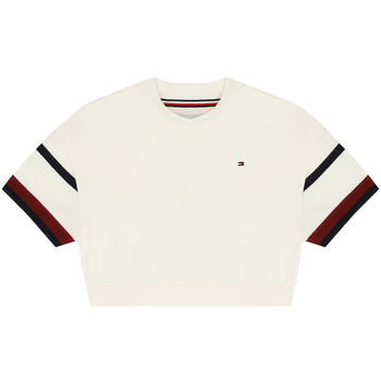 Girls Ivory Logo Crop Top