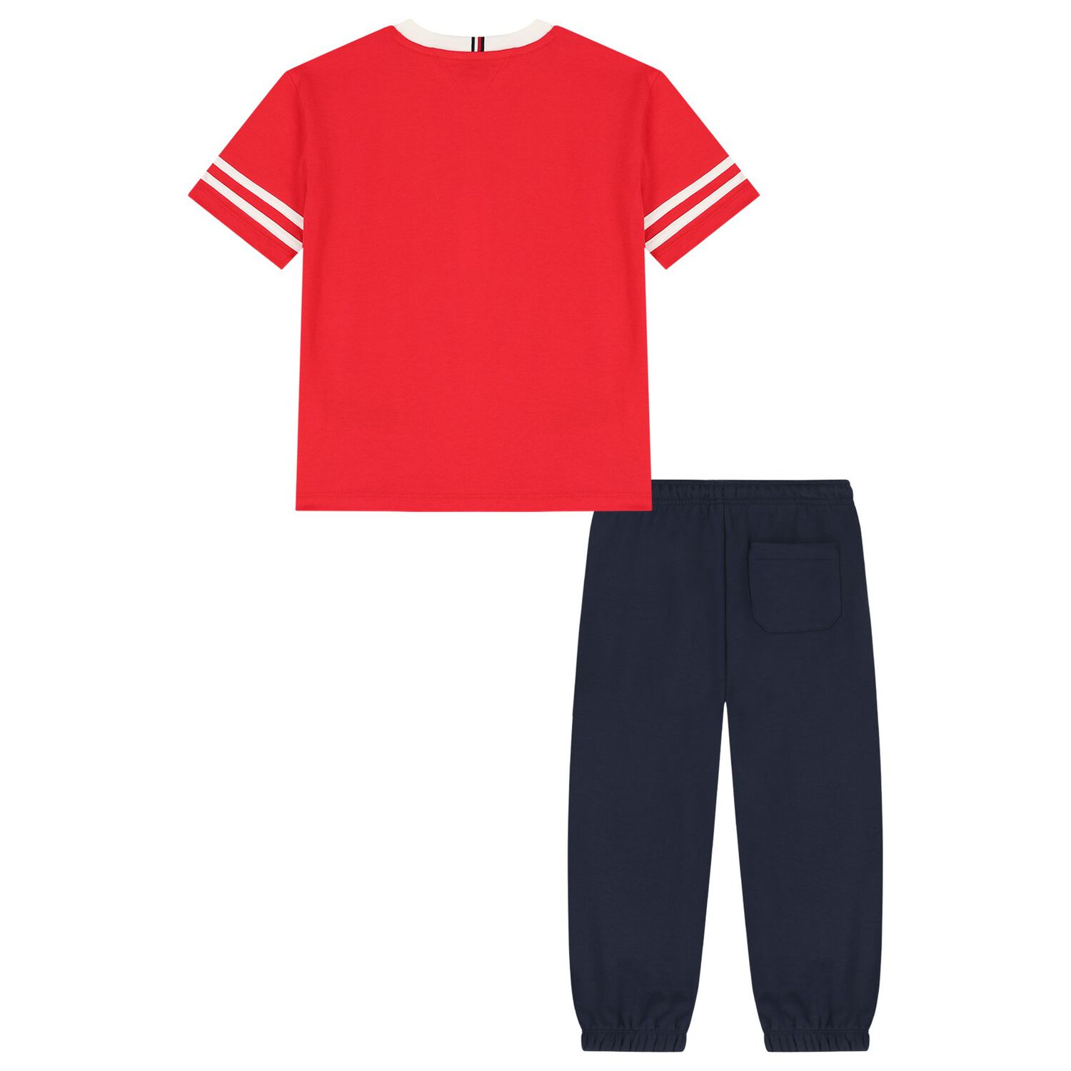 Boys Red & Navy Blue Logo Joggers Set, 1, hi-res