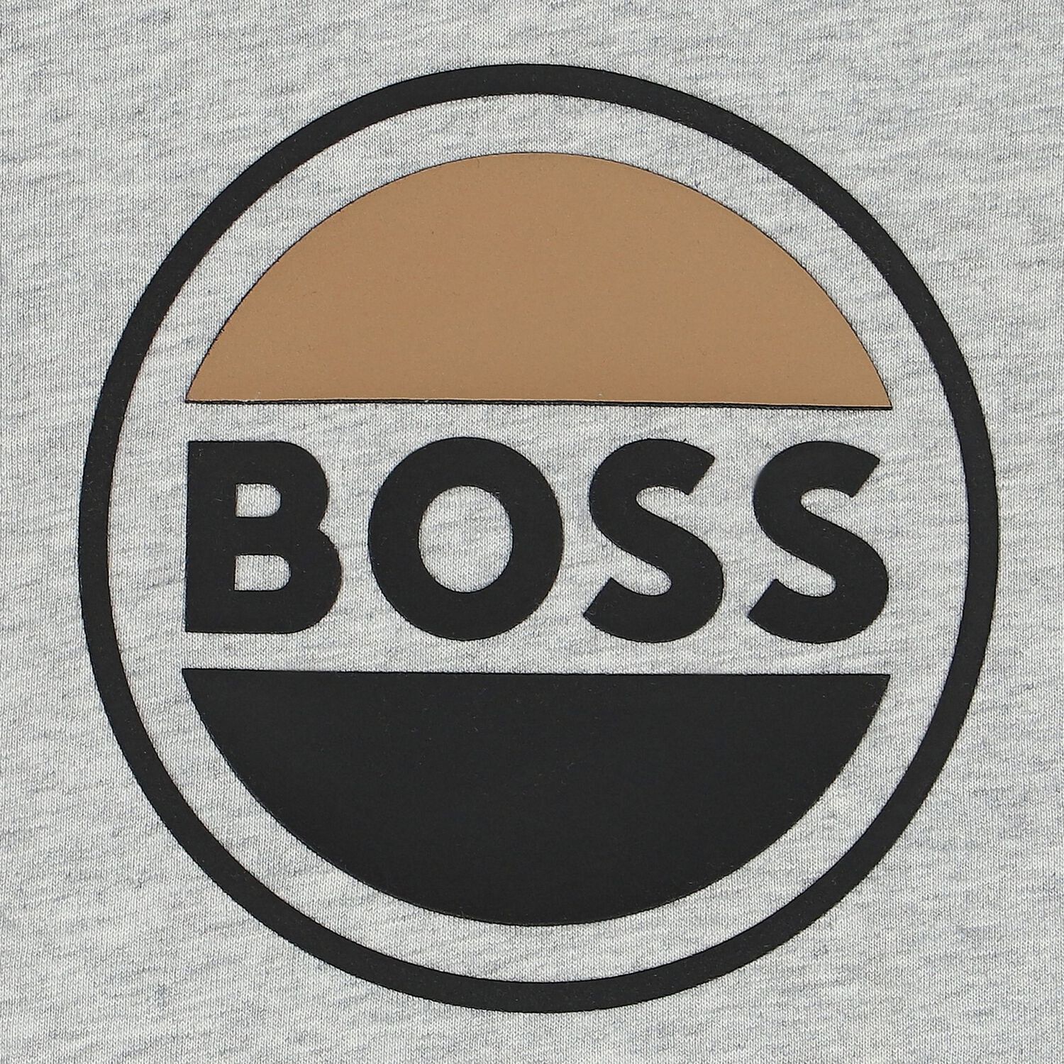 توب أولاد بأكمام بالشعار باللون الرمادي, 3, hi-res image number null