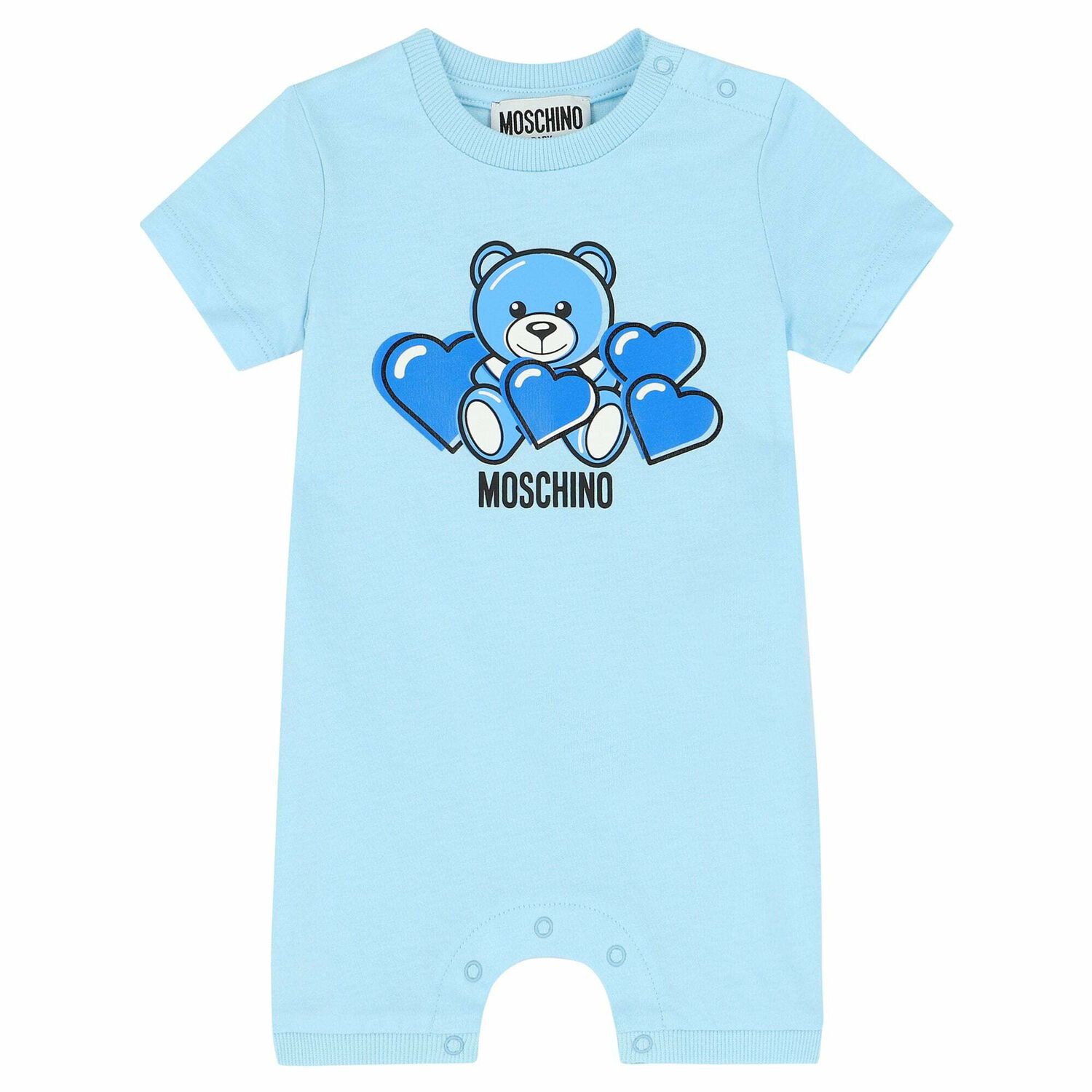 Baby Blue Logo Romper, 1, hi-res image number null