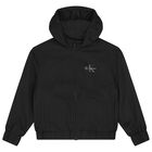 Boys Black Logo Jacket, 1, hi-res