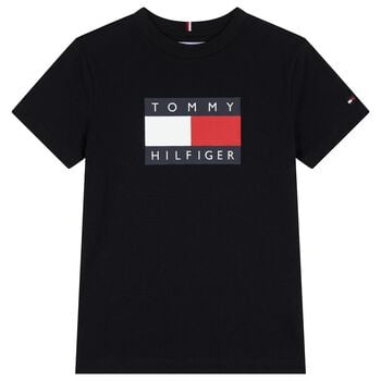 Boys Black Logo T-Shirt