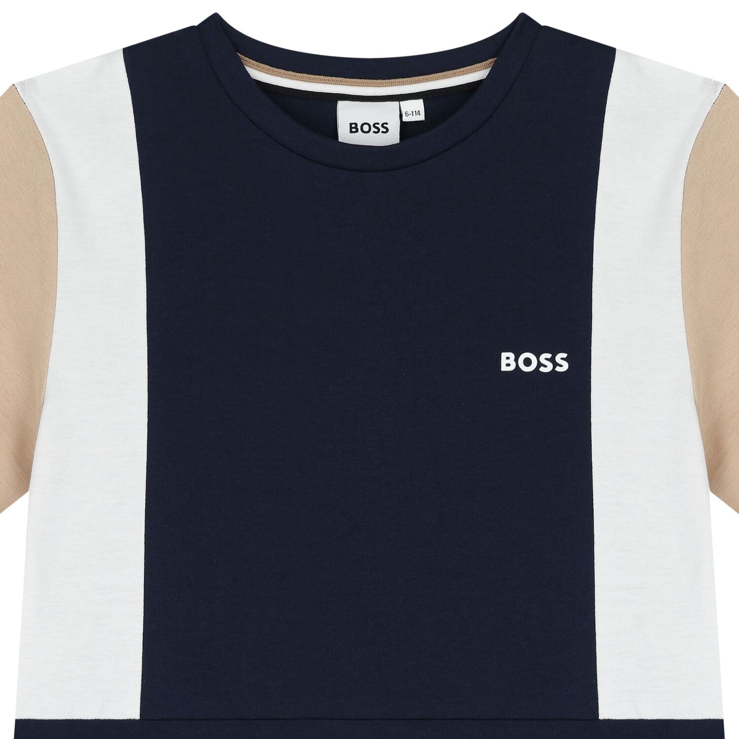 Boys Navy Blue Logo T-Shirt, 2, hi-res image number null