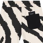 Boys Black & Ivory Zebra Shorts, 1, hi-res