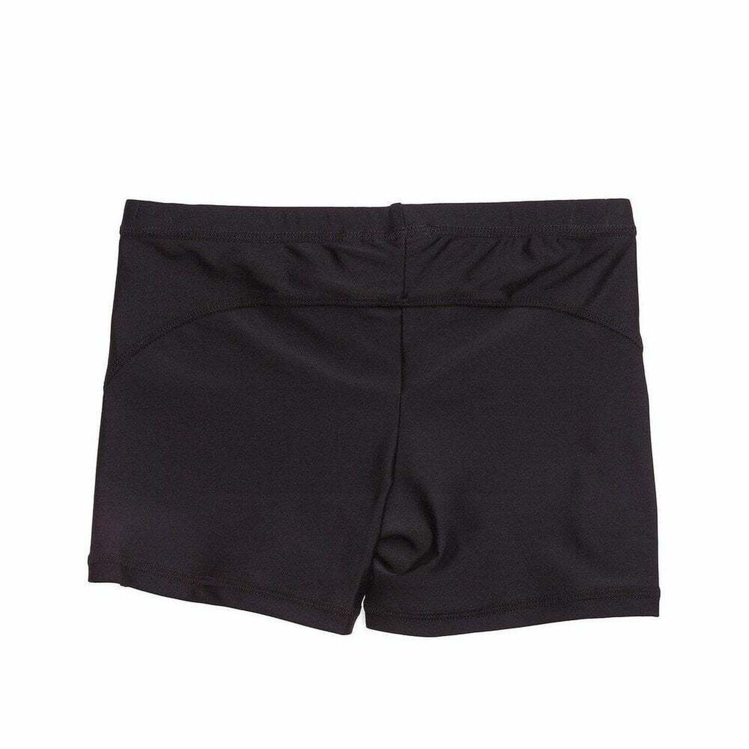 شورت سباحة بالشعار باللون الاسود للاولاد, 1, hi-res