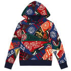 Boys Multi-Colored Logo Hooded Top, 1, hi-res