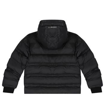 Boys Black Aston Martin Logo Puffer Jacket