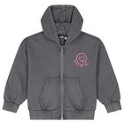 Girls Grey Heart Tracksuit, 1, hi-res