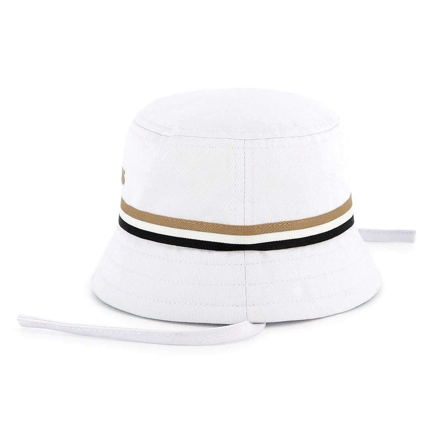 Baby Boys White Logo Hat, 1, hi-res image number null