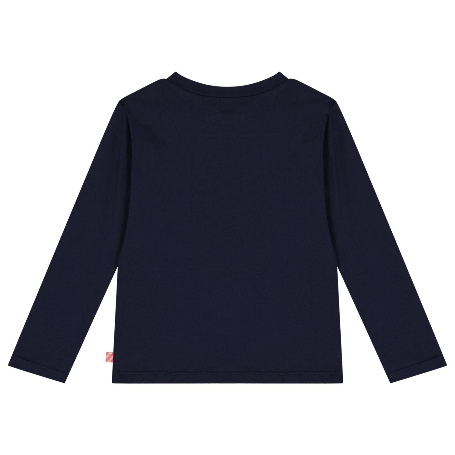Girls Navy Blue Sequins Long Sleeve Top, 1, hi-res