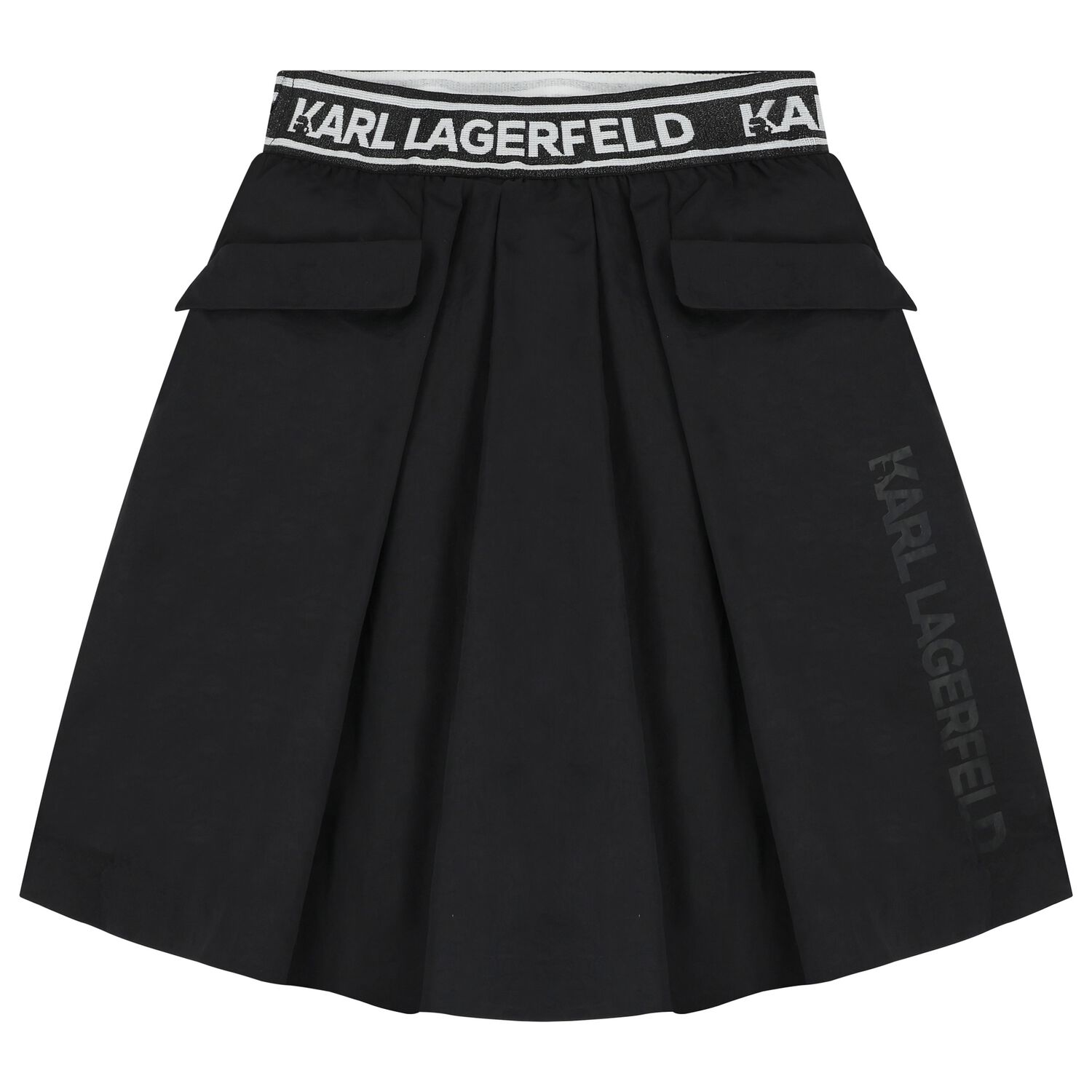 Girls Black Logo Skirt, 1, hi-res image number null