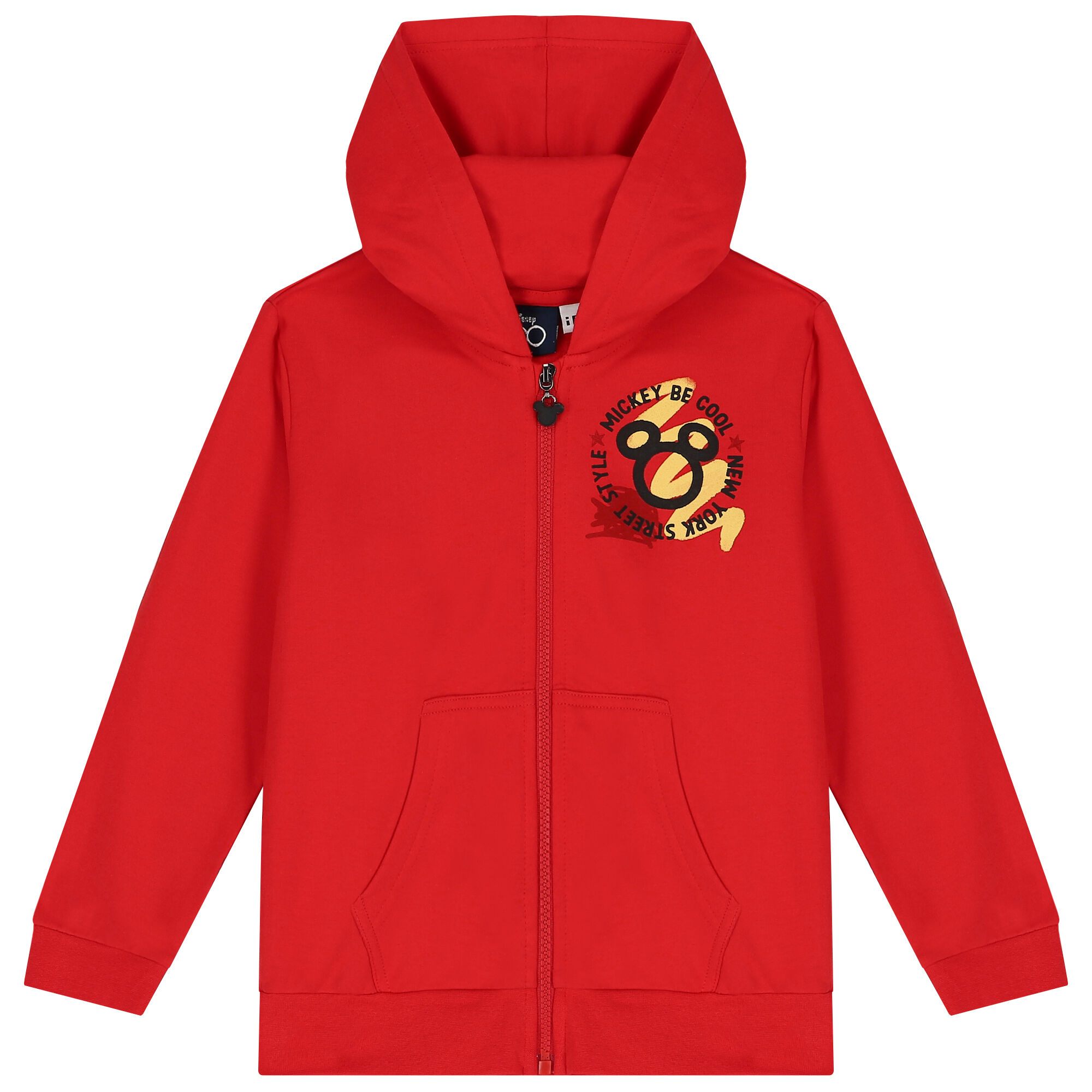 iDO Red Mickey Mouse Hooded Zip Up Top Junior Couture UAE