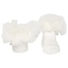 Baby Girls Ivory Headband & Socks Set, 1, hi-res