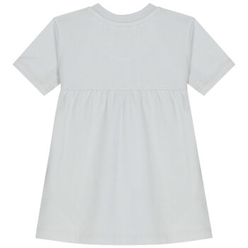 Baby Girls Grey Logo Dress