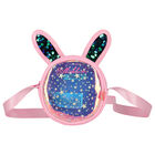 حقيبة يد بنات بالشعار باللون الوردى, 1, hi-res