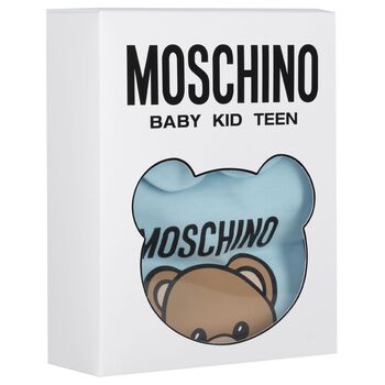 Blue Teddy Bear Logo Babygrow