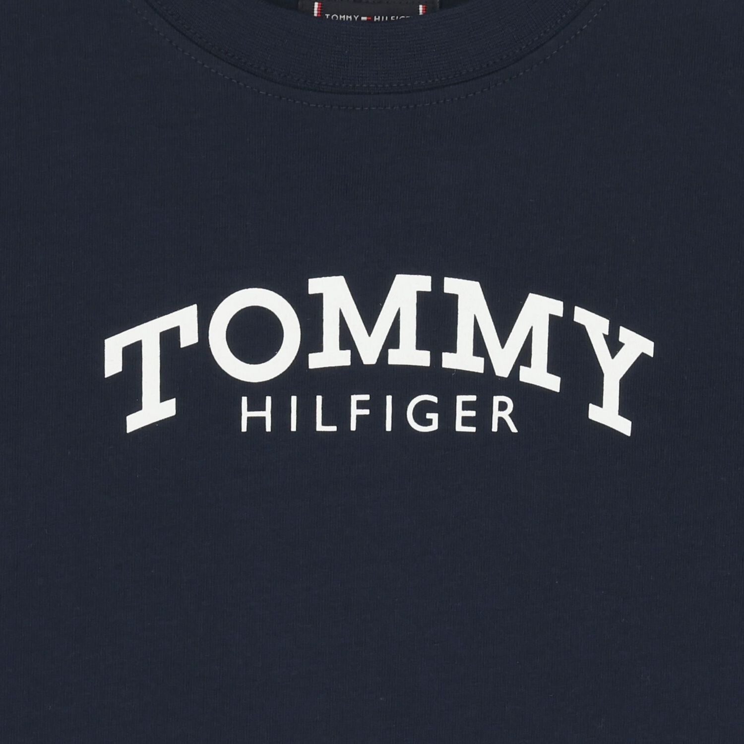 Boys Navy Blue Logo Long Sleeve Top, 1, hi-res