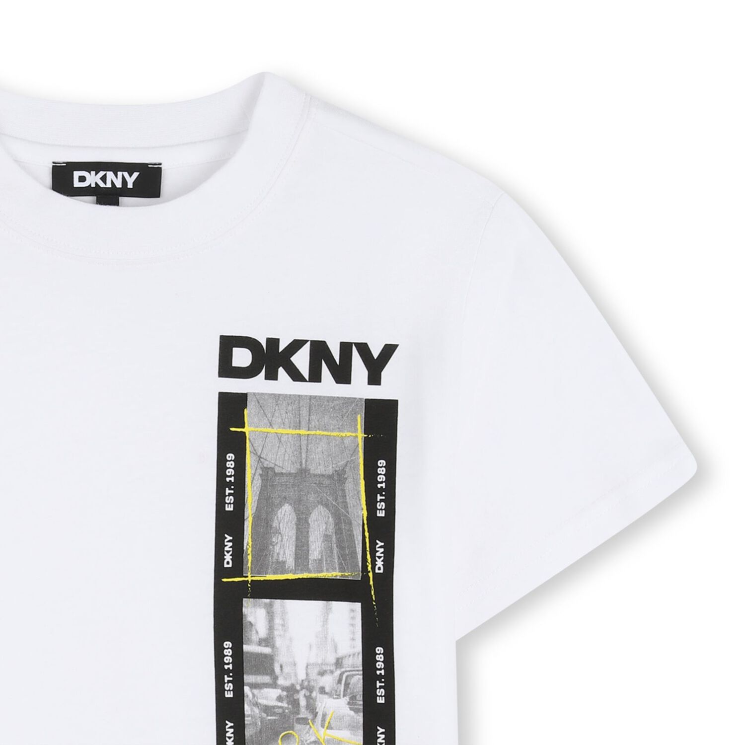 Boys White Logo T-Shirt, 2, hi-res