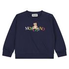 Younger Navy Blue Teddy Bear Logo Tracksuit, 2, hi-res