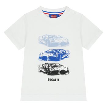 Younger Boys White Logo T-Shirt