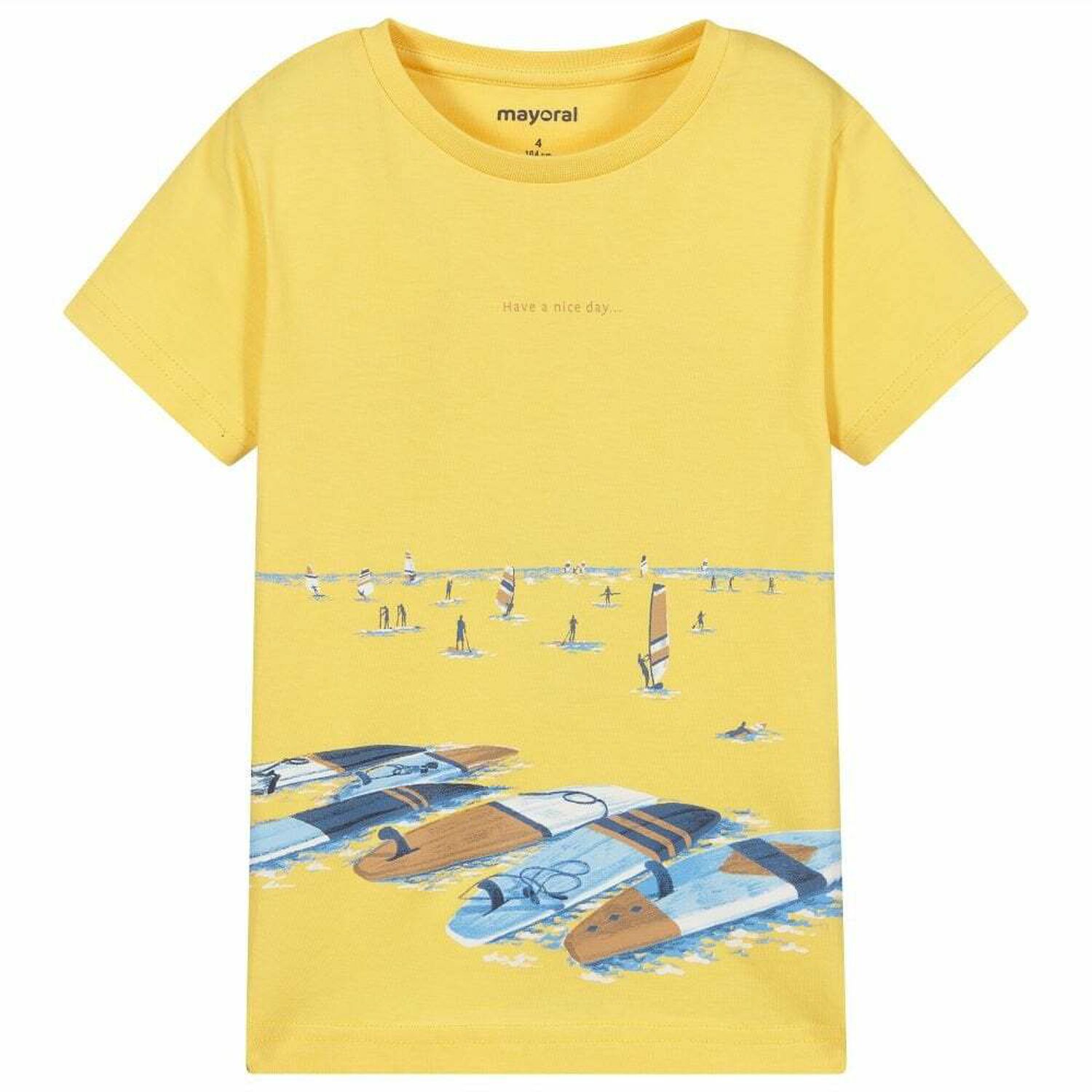 Younger Boys Yellow T-Shirt, 2, hi-res image number null