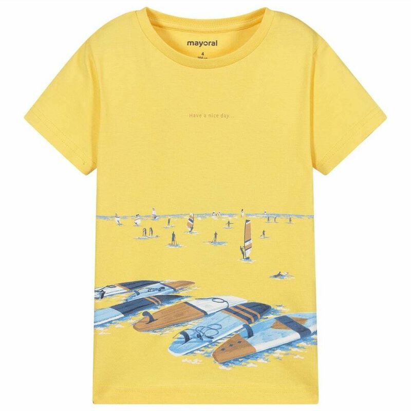 Boys Yellow T-Shirt, 2, hi-res image number null