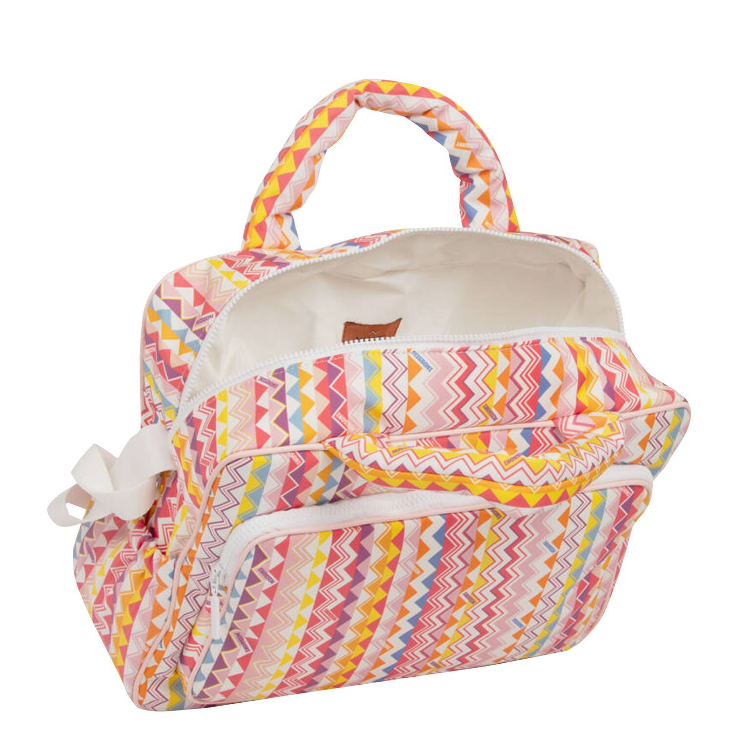 Baby Girls Multi-Coloured Zigzag Changing Bag, 2, hi-res