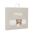 بطانية بطبعة تيدي باللون العاجي والبيج, 1, hi-res