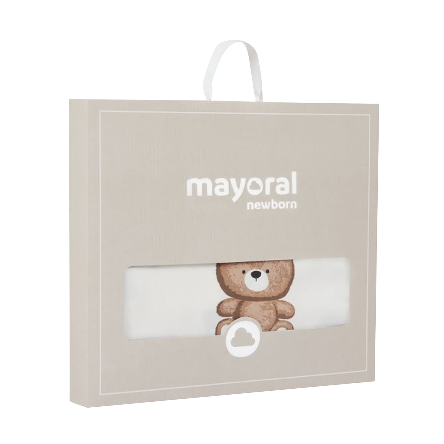 بطانية بطبعة تيدي باللون العاجي والبيج, 1, hi-res