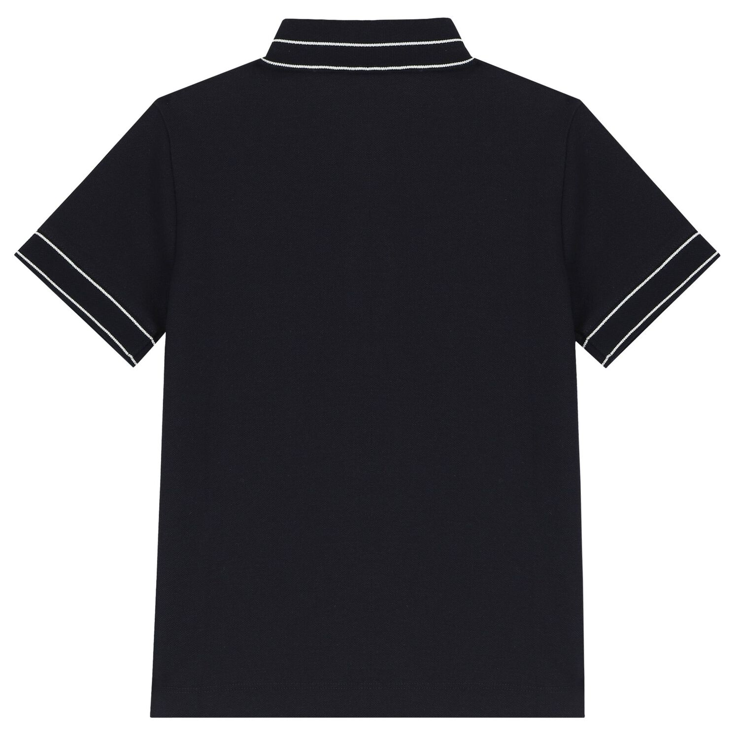 Boys Navy Blue Logo Polo Shirt, 1, hi-res