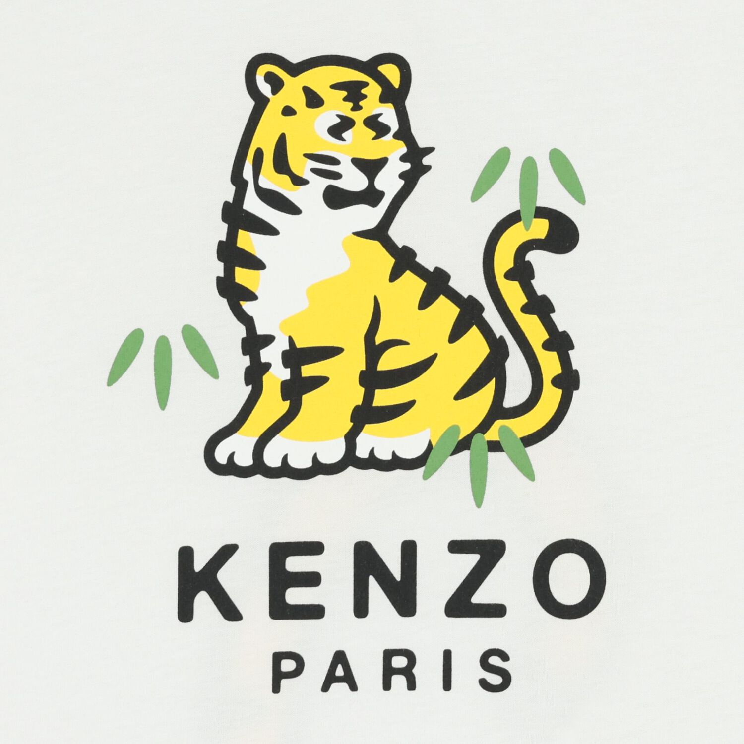 تيشيرت بشعار النمر باللون الأبيض, 1, hi-res