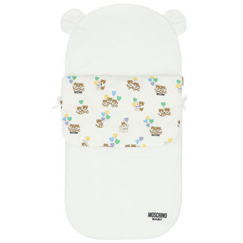 Ivory Teddy Bear Logo Baby Nest