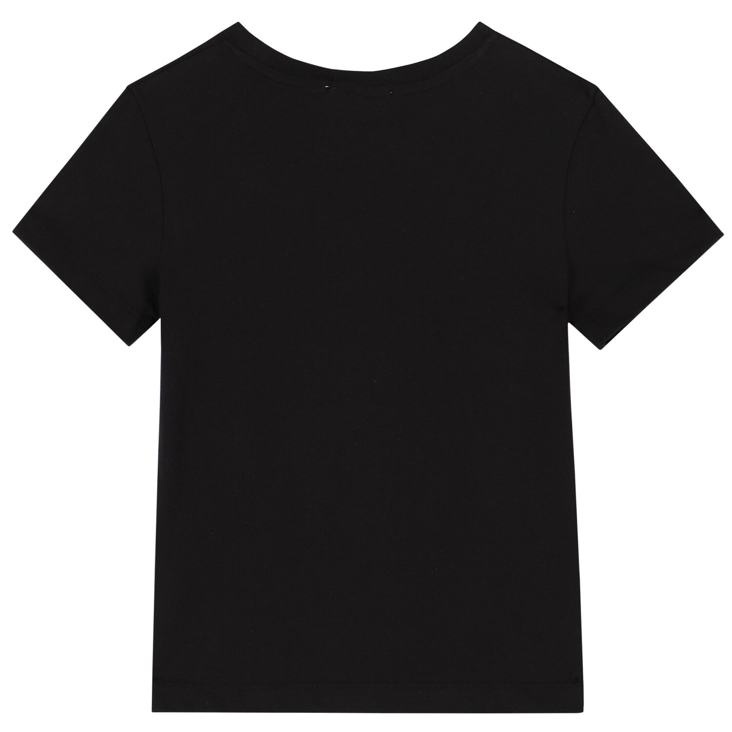 Girls Black Logo T-Shirt, 9, hi-res image number null