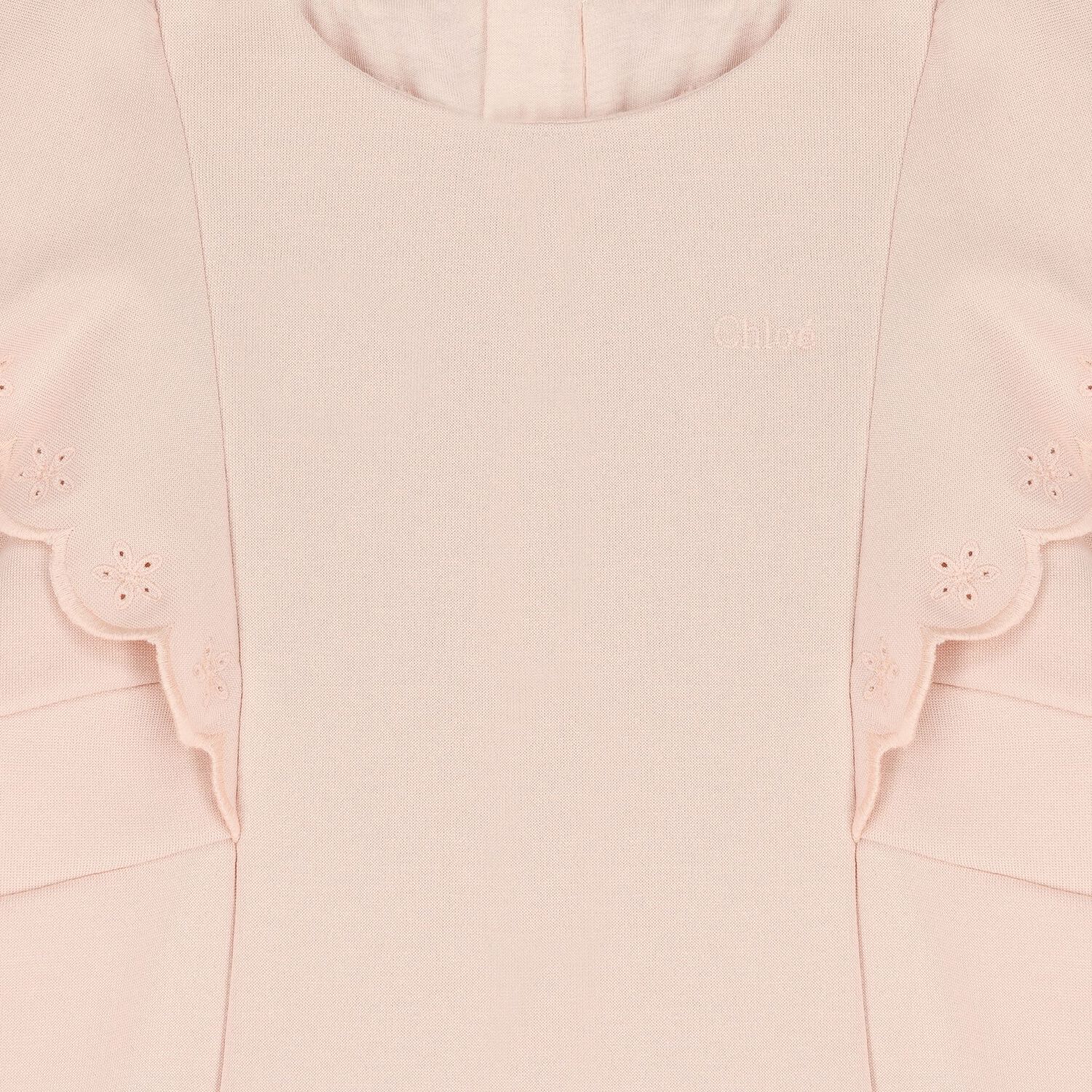 فستان بنات بالشعار باللون الوردي, 1, hi-res