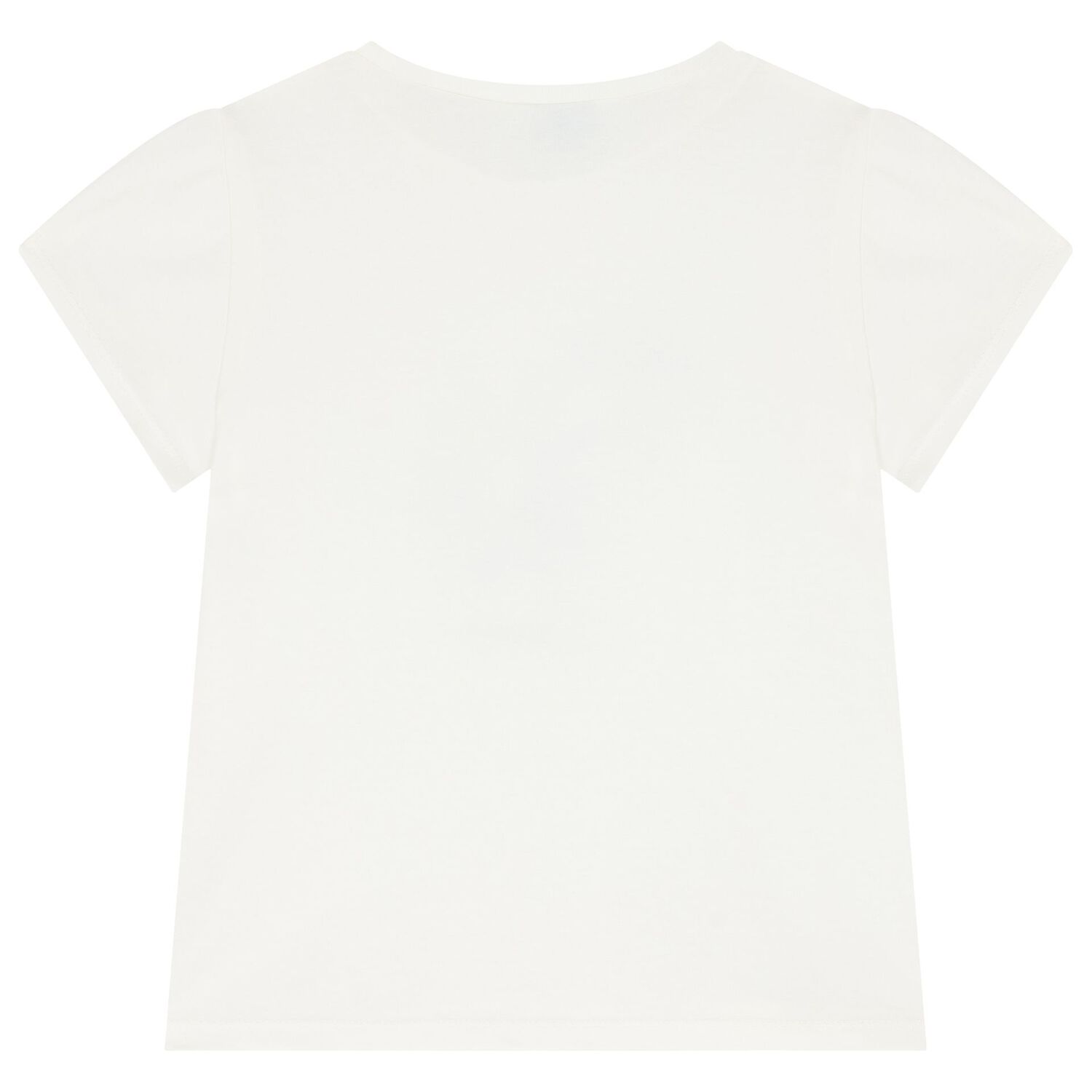 Girls Ivory Flower T-Shirt, 1, hi-res