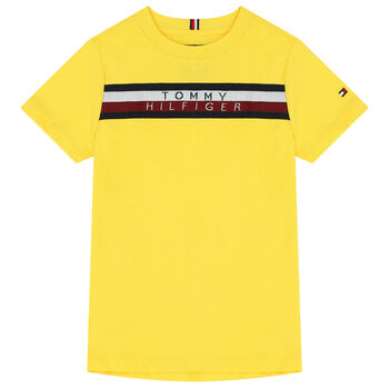 Boys Yellow Logo T-Shirt