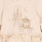 Girls Beige Fairy Tale Castle Leggings Set, 1, hi-res