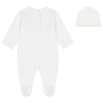 White Logo Babygrow Gift Set