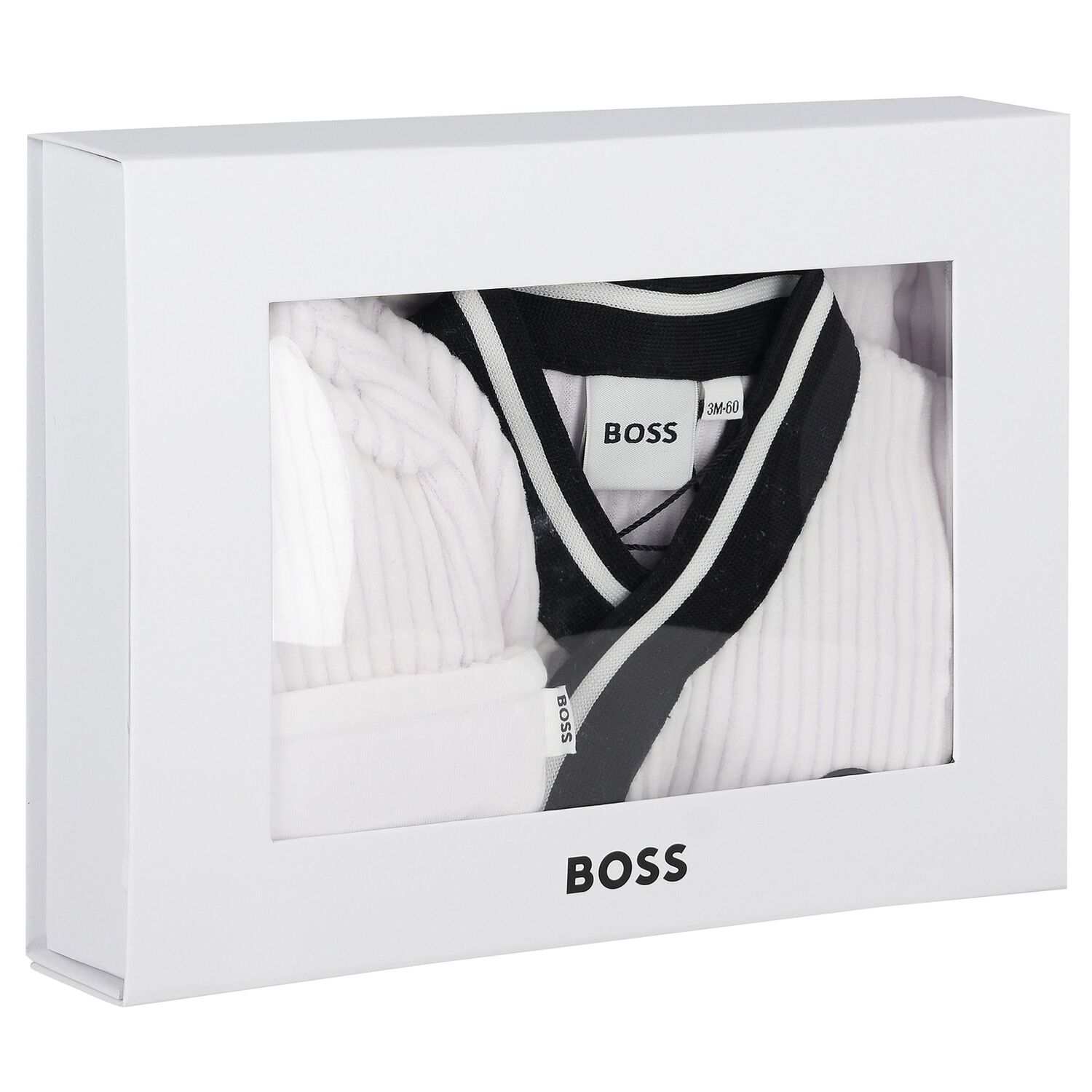 طقم افرول بالشعار باللون الابيض , 1, hi-res