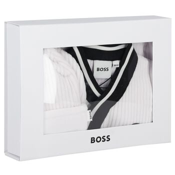 White Logo Babygrow Gift Set