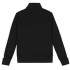 Boys Black & White Logo Zip Up Top, 1, hi-res