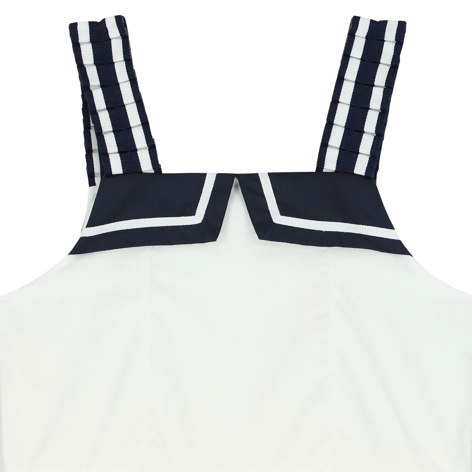 فستان بنات باللون الأبيض والكحلي, 1, hi-res