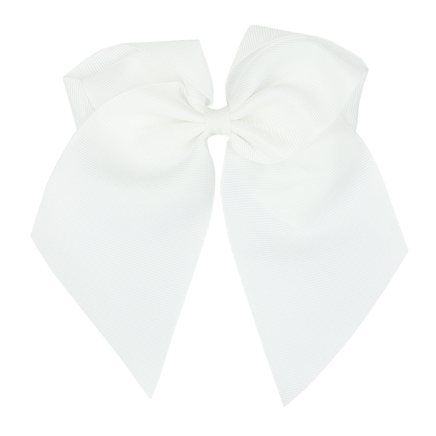 Girls White Bow Hair Clip, 1, hi-res image number null