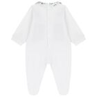 Baby Boys White & Blue Teddy Bear Logo Babygrow Gift Set, 1, hi-res