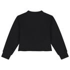 Girls Black Logo Sweatshirt, 1, hi-res