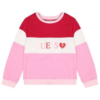 Girls Pink Logo Sweatshirt