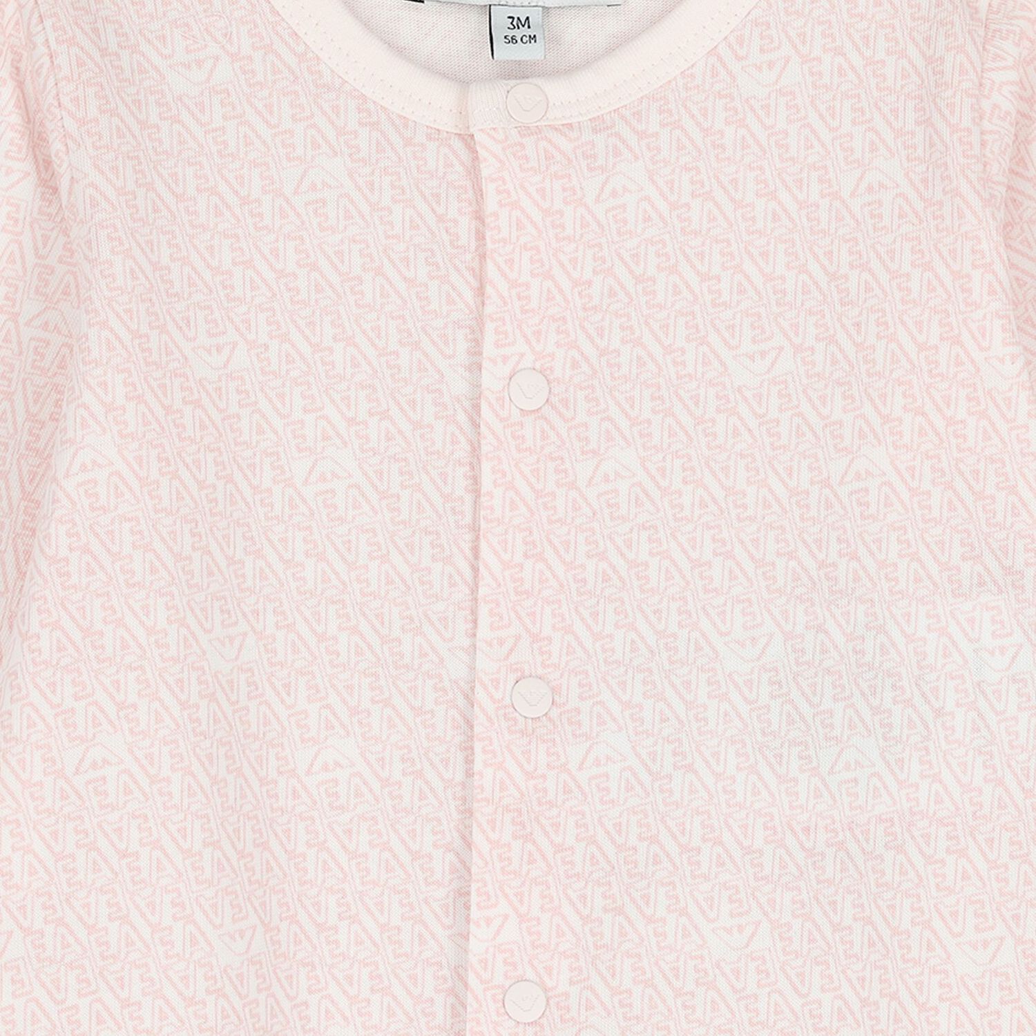 Baby Girls Pink Logo Babygrow Set, 4, hi-res