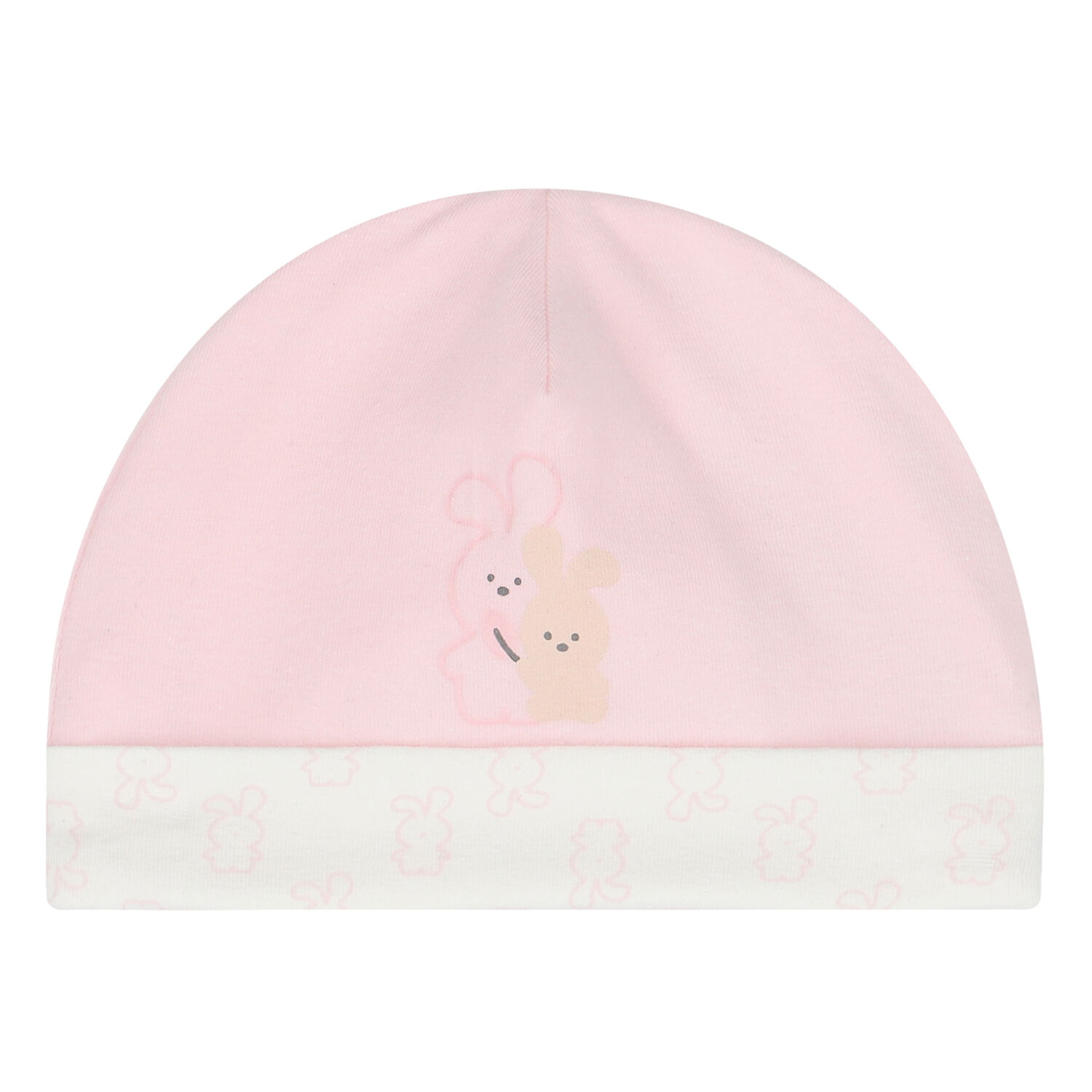 Baby Girls Pink & Ivory Bunny Hat, 1, hi-res image number null