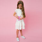 Girls Aqua Logo Bag Dress, 3, hi-res
